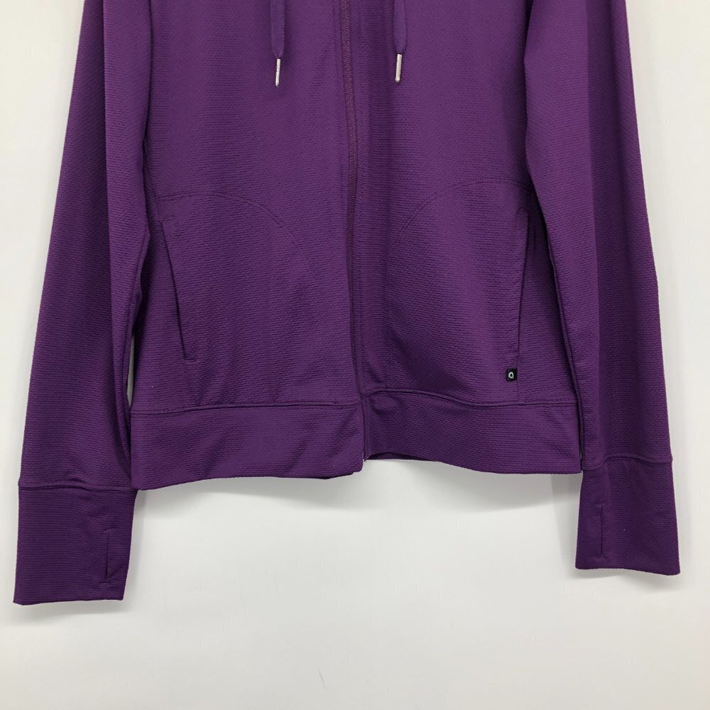 Hyba  Purple lightweight athletic zip hoodie size M - Picture 5 of 16